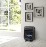 Bluegrass Living 20,000 BTU Natural Gas Ventless Blue Flame Space Heater with Blower and Base Feet B20TNB-BB - Image 4