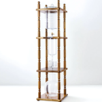 Yama 25 Cup Cold Brew Tower Curved Brown Wood Frame