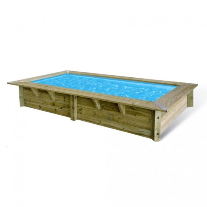z-1.jpg Piscine bois rectangulaire UBBINK Azura 400 x 200 x 126 cm, structure en pin traité, kit complet - Image 1
